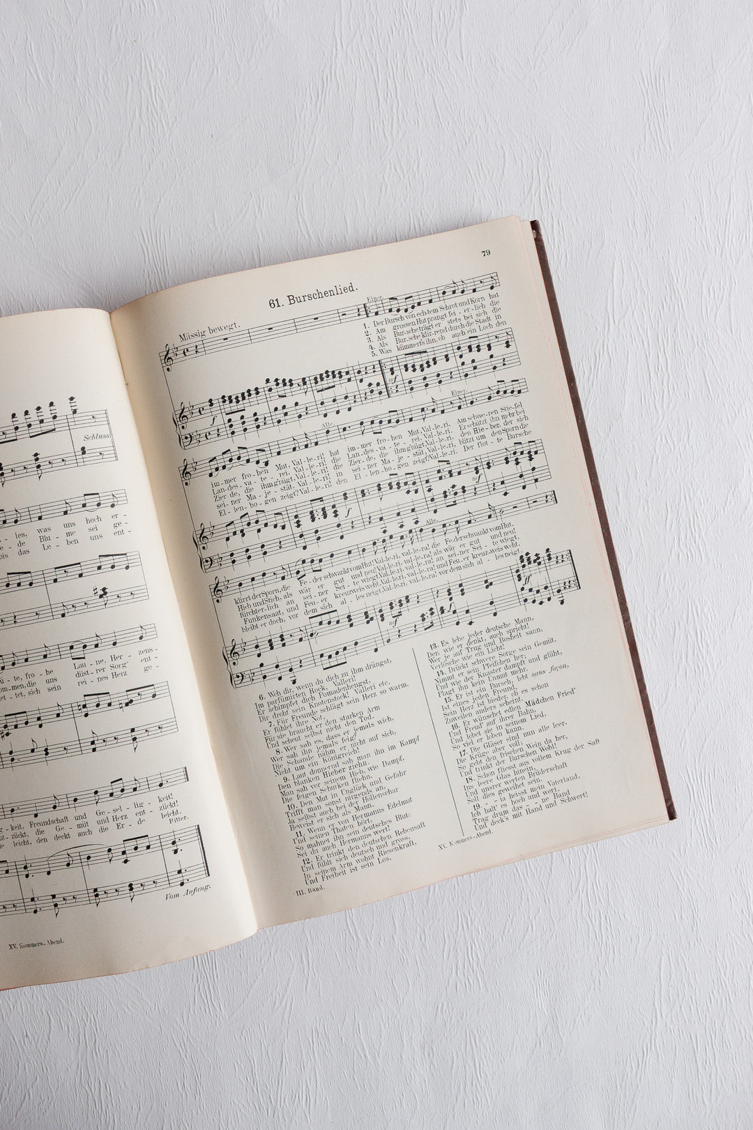 pair of antique german song books