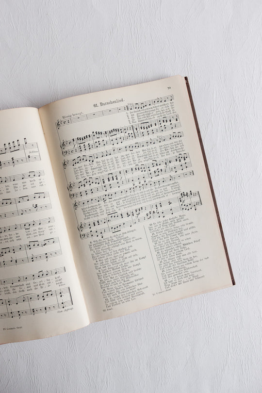pair of antique german song books