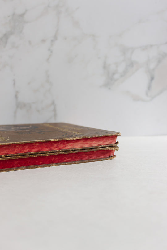pair of antique german song books