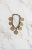 midcentury French coin bracelet