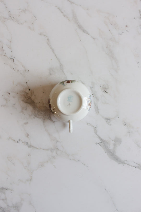 19th century austrian "victoria" handpainted teacups and saucers
