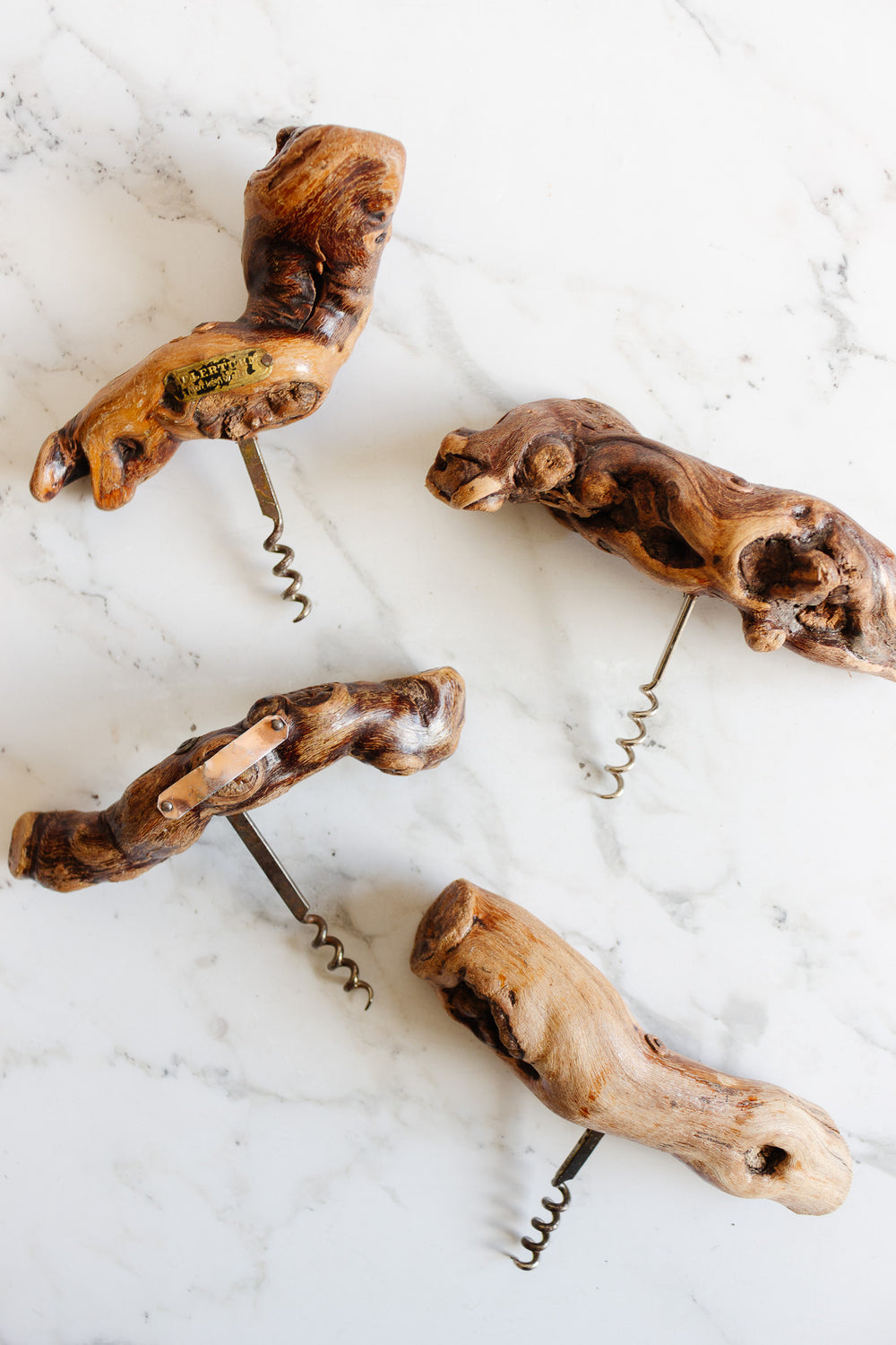 vintage european grapevine corkscrews