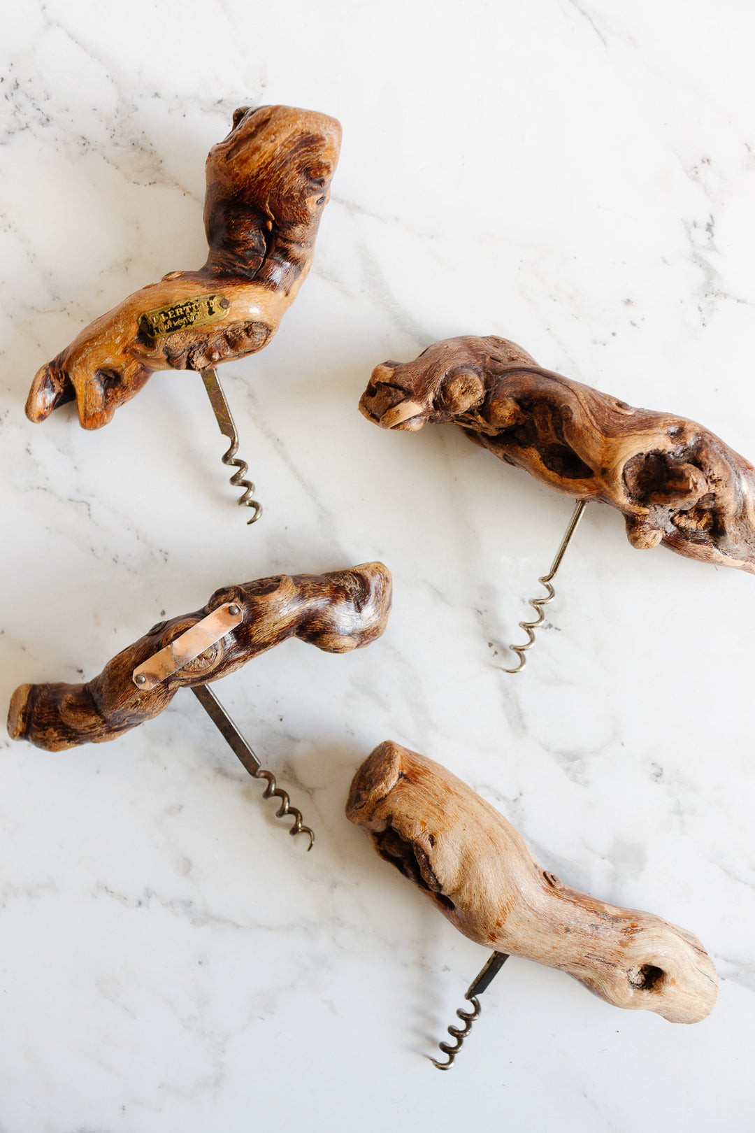vintage european grapevine corkscrews