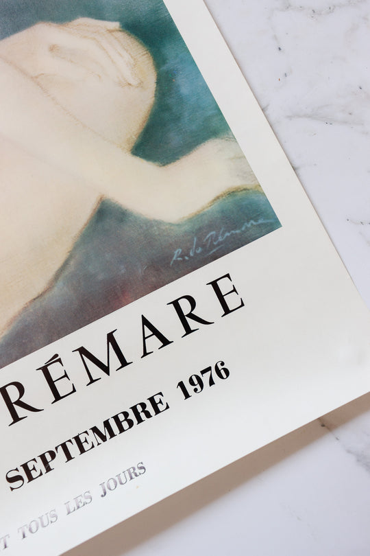 original 1976 exhibition poster – R. de Prémare at galerie semour