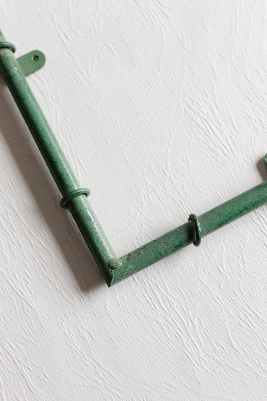 vintage french metal green painted photo frames
