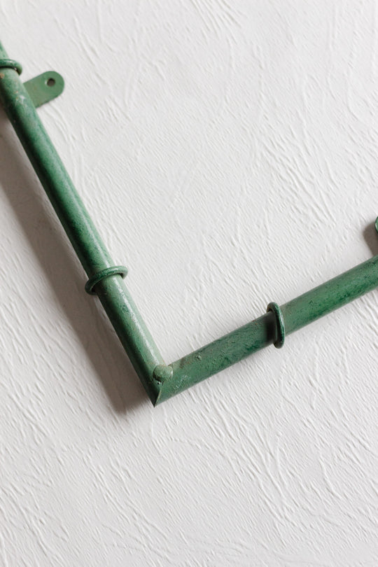 vintage french metal green painted photo frames