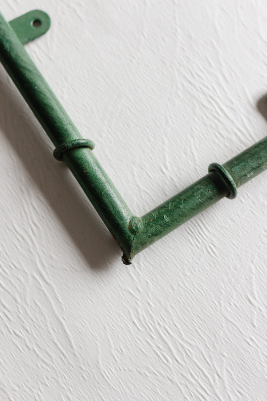 vintage french metal green painted photo frames