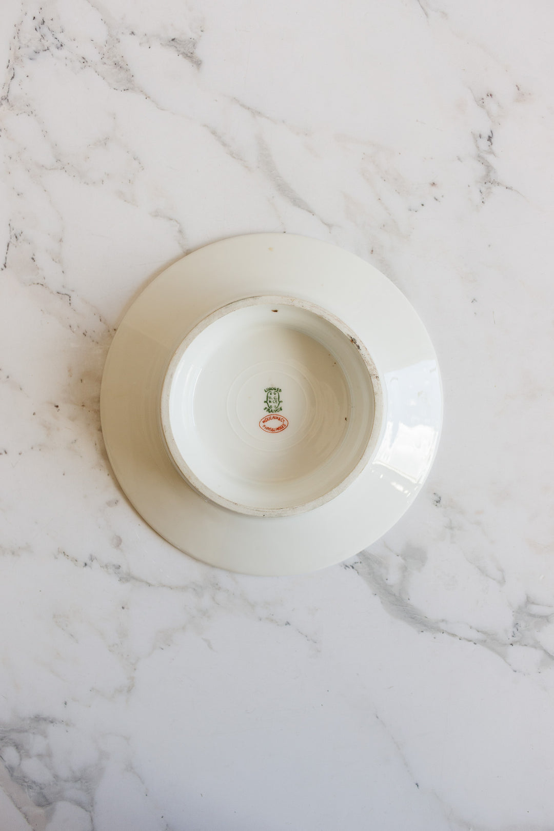 limoges william guérin & co. monogrammed compotier