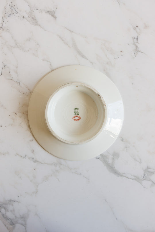 limoges william guérin & co. monogrammed compotier