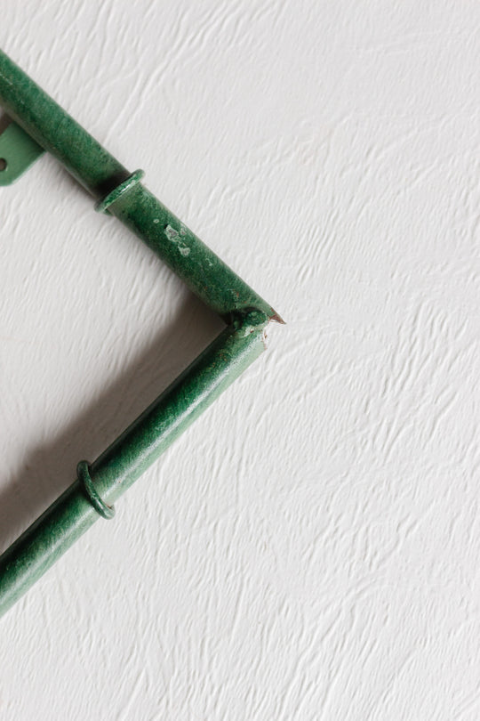 vintage french metal green painted photo frames