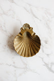 vintage French brass scallop "coquillage" catch all