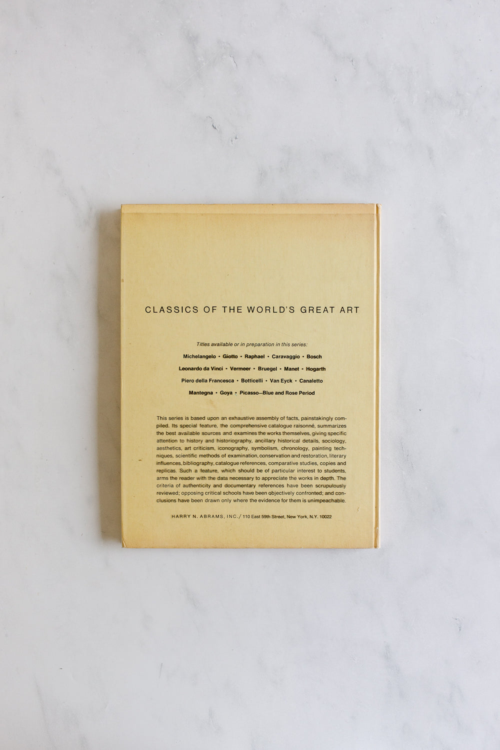 vintage art book, "the complete paintings of Giotto"