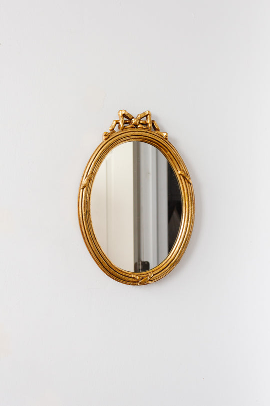 vintage French Louis XVI style oval mirror