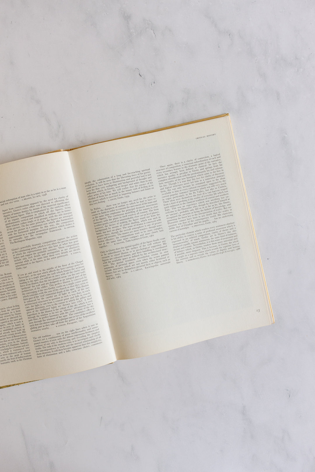 vintage art book, "the complete paintings of Giotto"