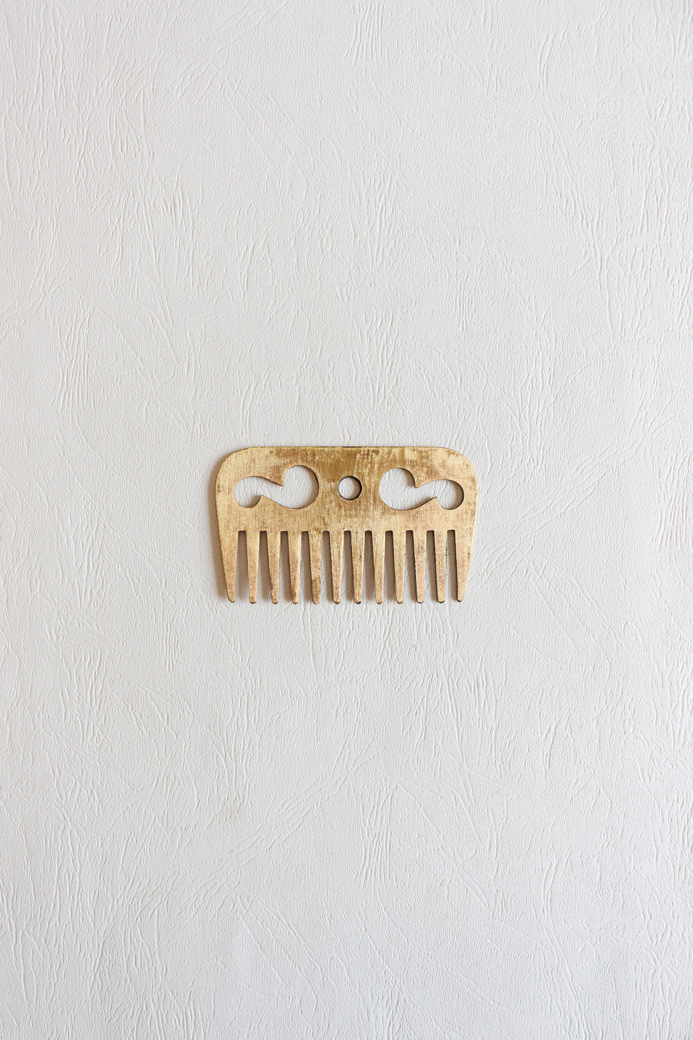 antique french brass cavalry mane comb