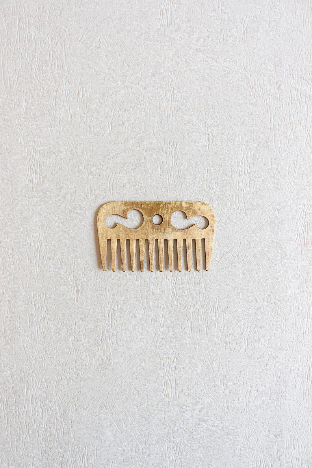 antique french brass cavalry mane comb