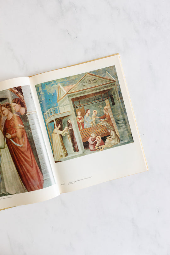 vintage art book, "the complete paintings of Giotto"