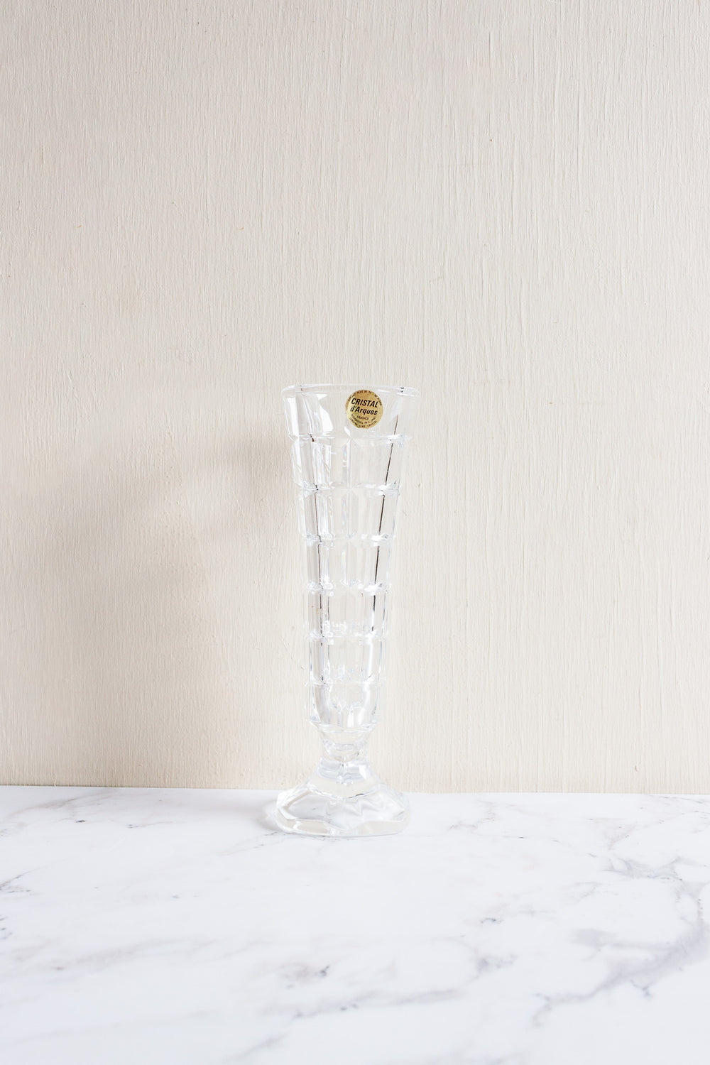 vintage french cristal d'arques vase