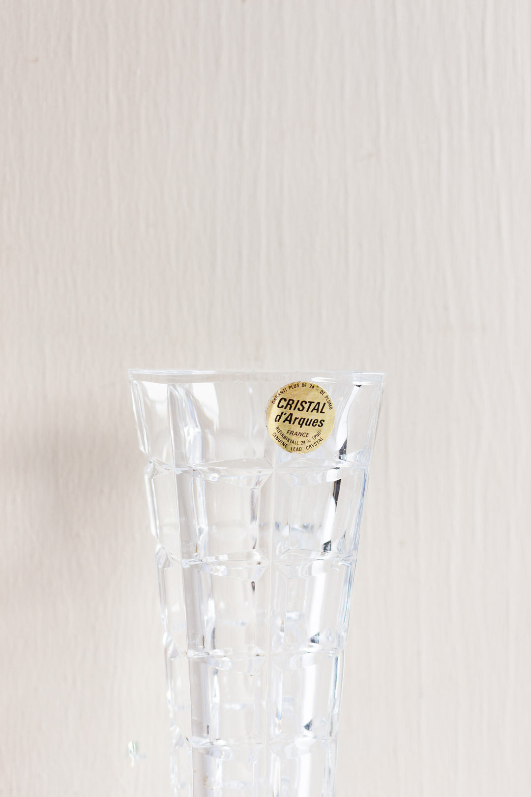 vintage french cristal d'arques vase