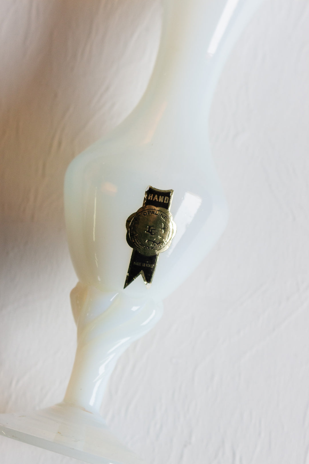 vintage french solifore opaline vase