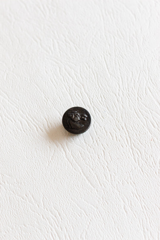 antique french uniform horse buttons, set of 8