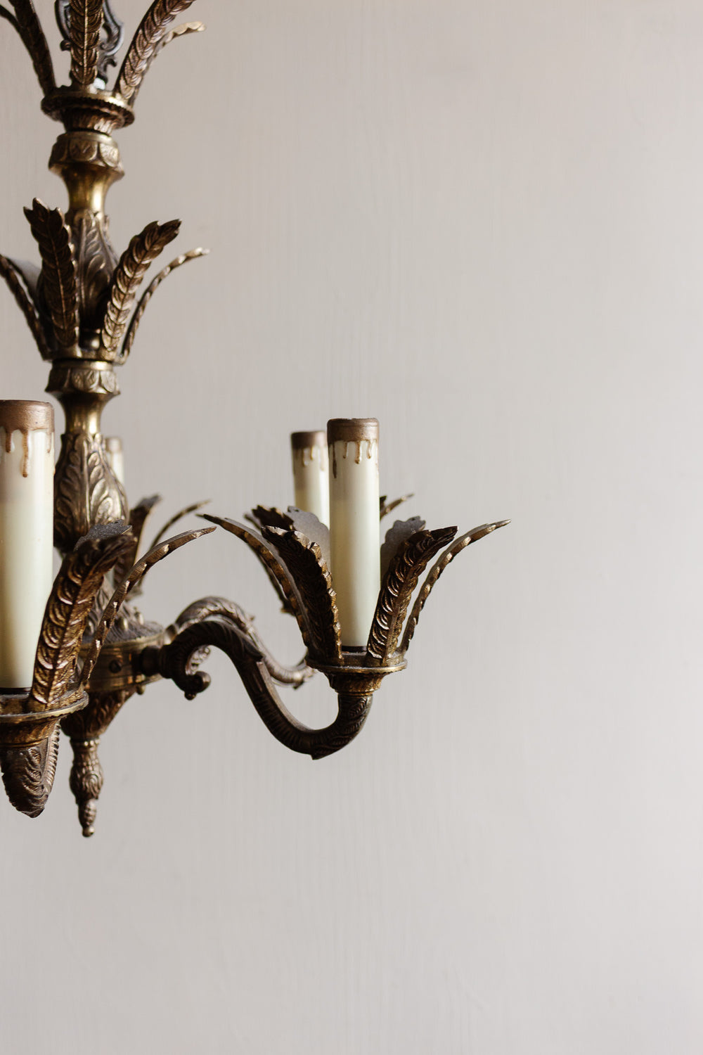 vintage Spanish brass chandelier