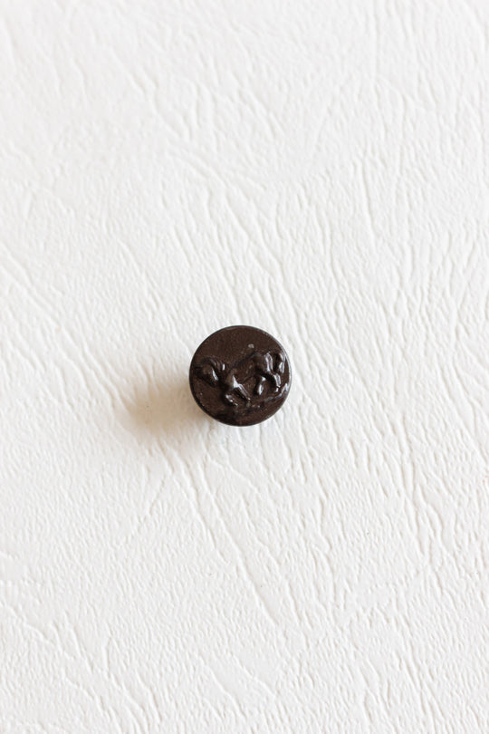 antique french uniform horse buttons, set of 8