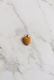 antique french "coeur d'amour" gold filled locket with pearl