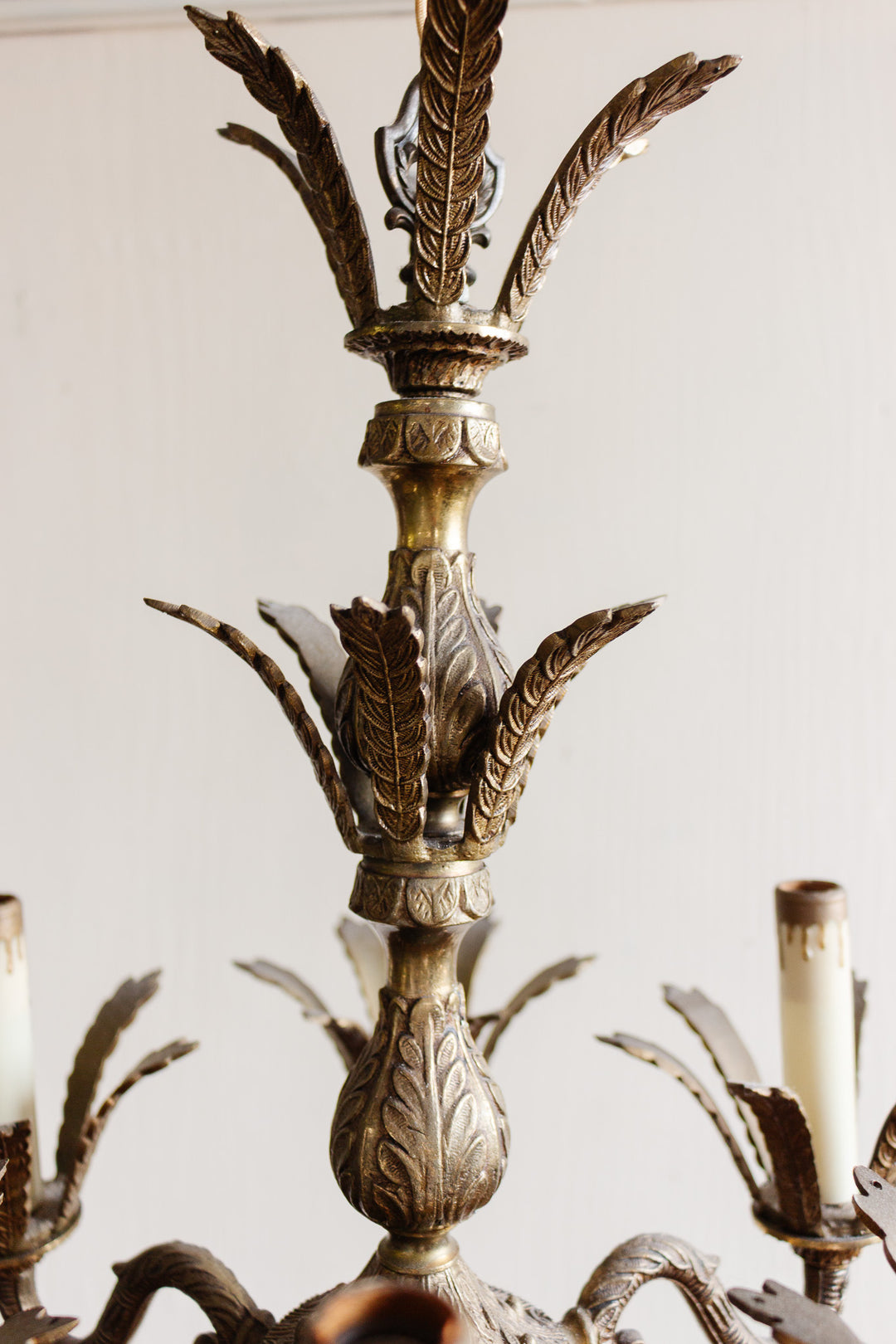 vintage Spanish brass chandelier