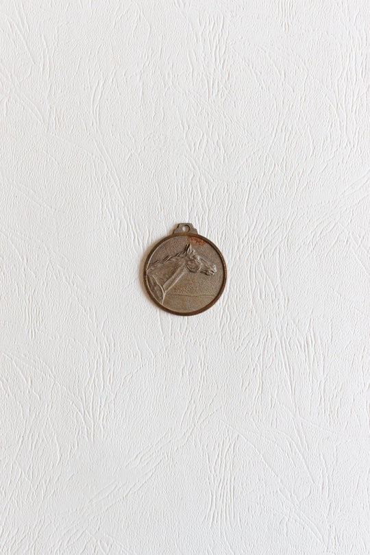 vintage french equestrian medal