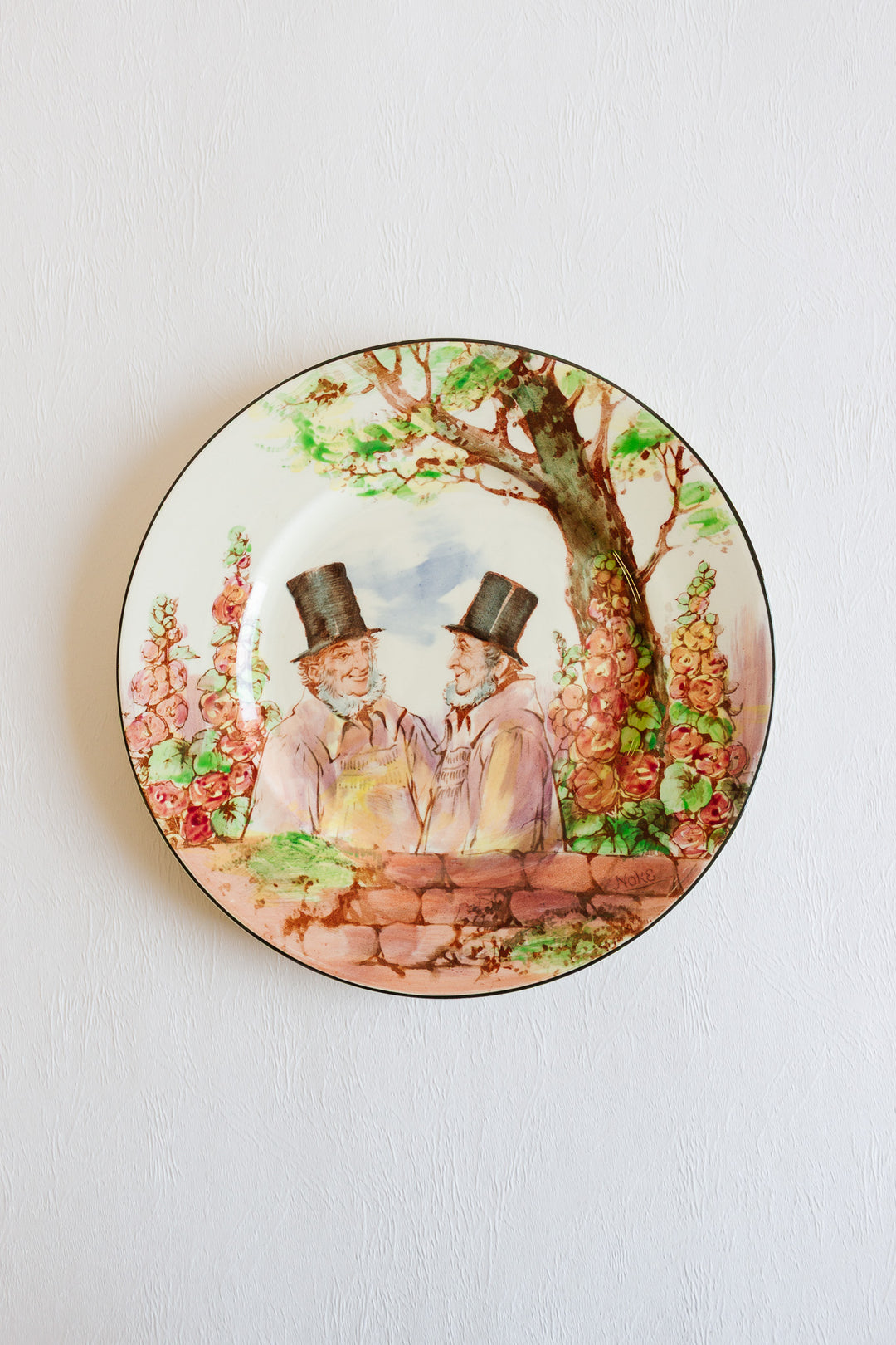 1930s art deco royal doulton "zunday zmocks" plate