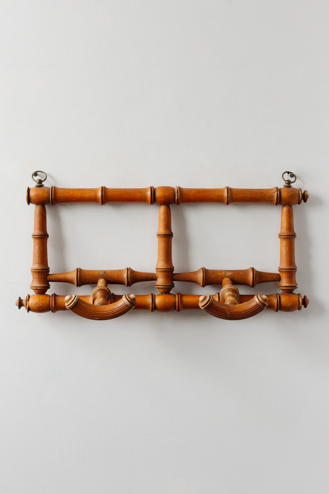 midcentury french faux bamboo coat rack