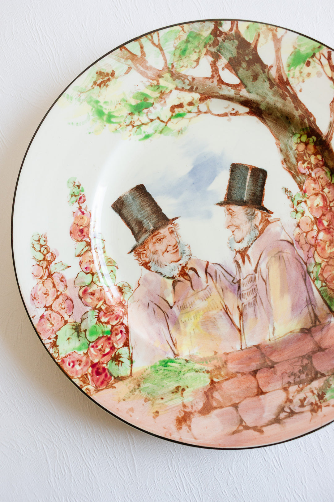 1930s art deco royal doulton "zunday zmocks" plate