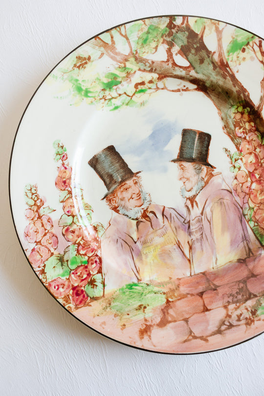 1930s art deco royal doulton "zunday zmocks" plate