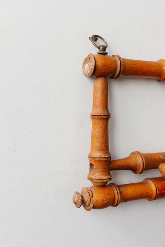 midcentury french faux bamboo coat rack