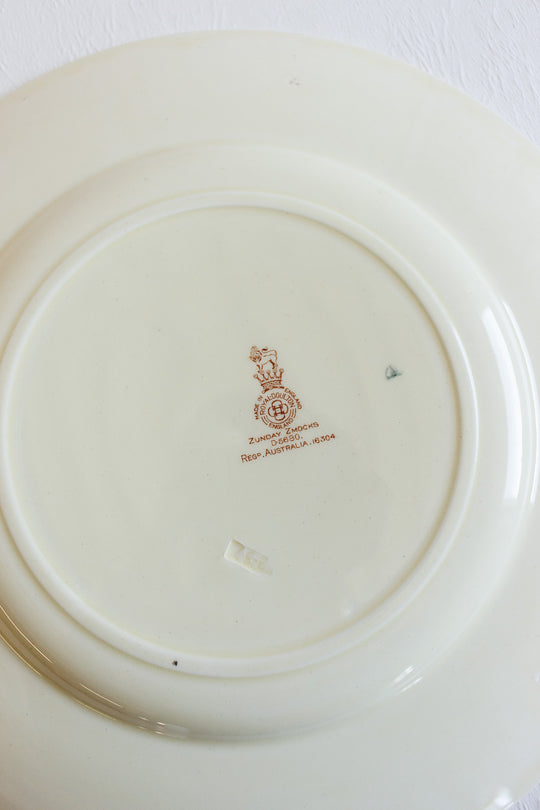 1930s art deco royal doulton "zunday zmocks" plate