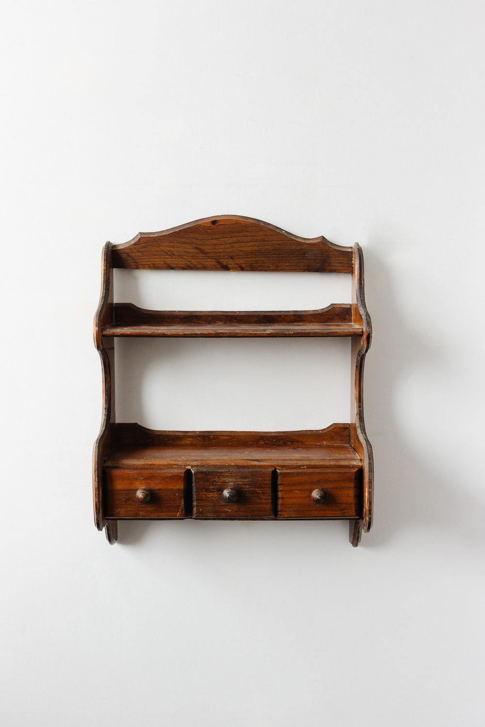 vintage french farmhouse shelf with drawers