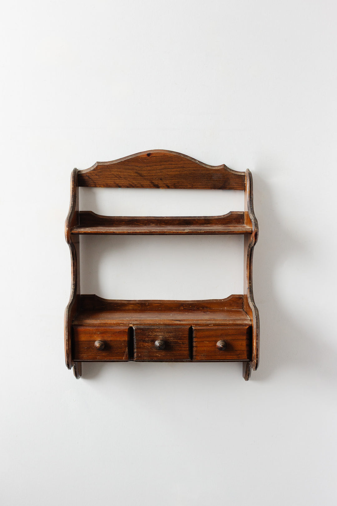 vintage french farmhouse shelf with drawers