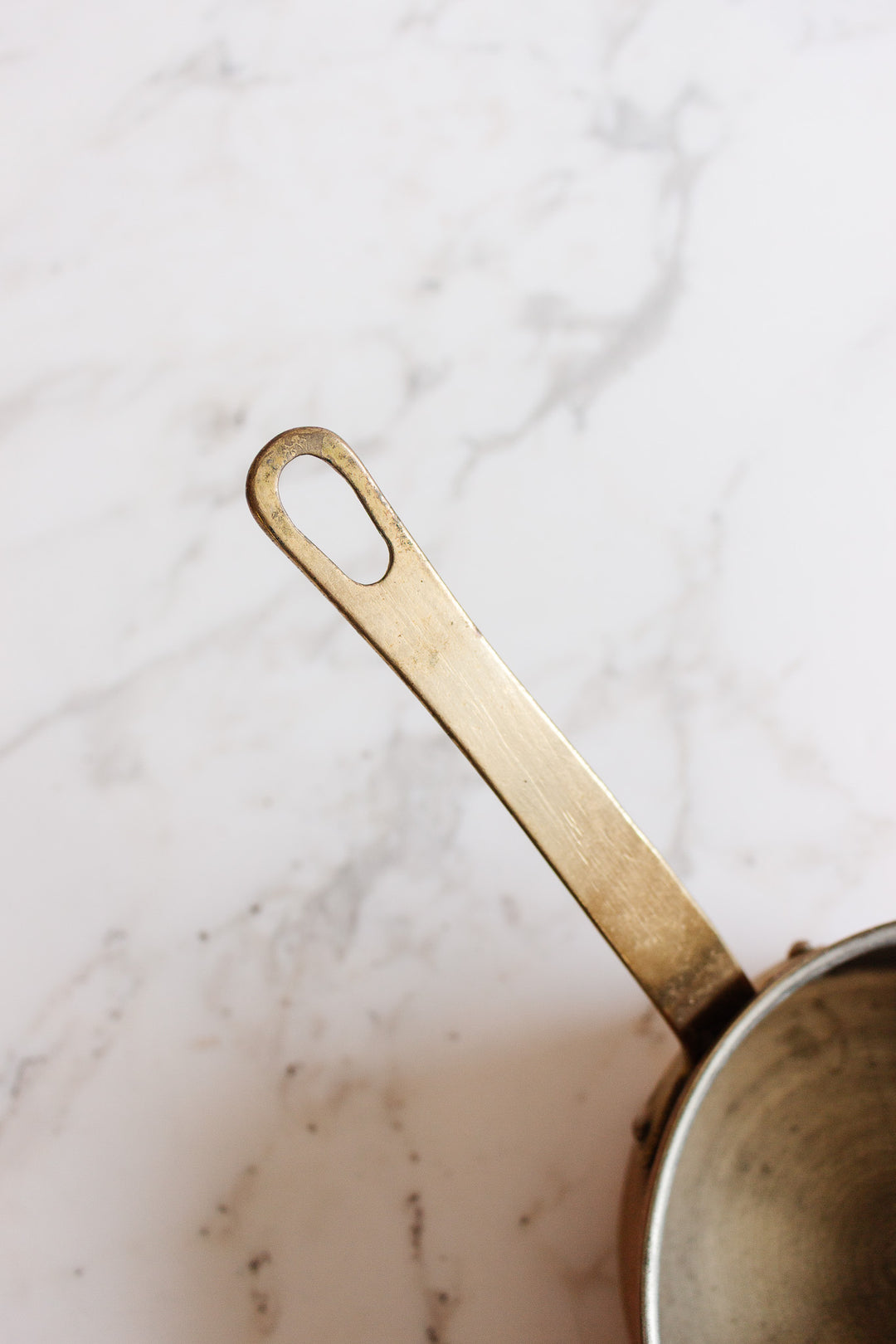 antique french set of 4 copper pots