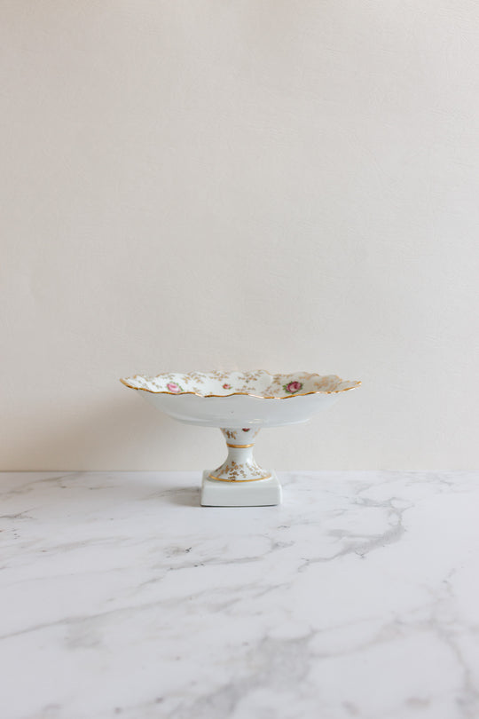 vintage french limoges porcelain compote