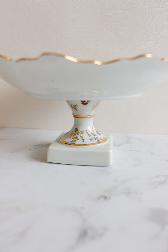 vintage french limoges porcelain compote