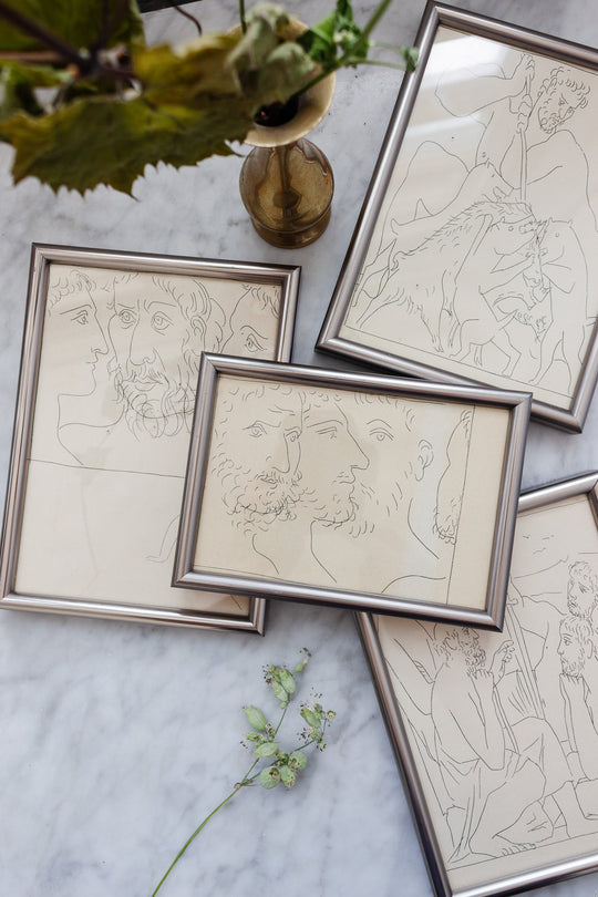 1950s framed etchings, “The Metamorphoses of Ovid” by Picasso
