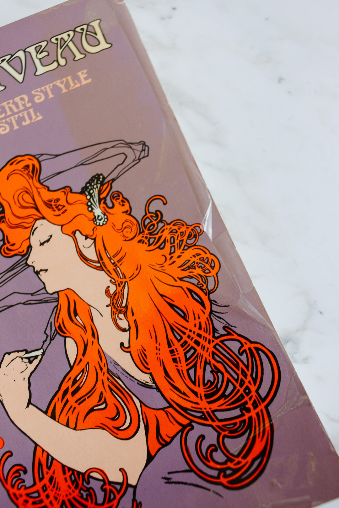 vintage art nouveau book