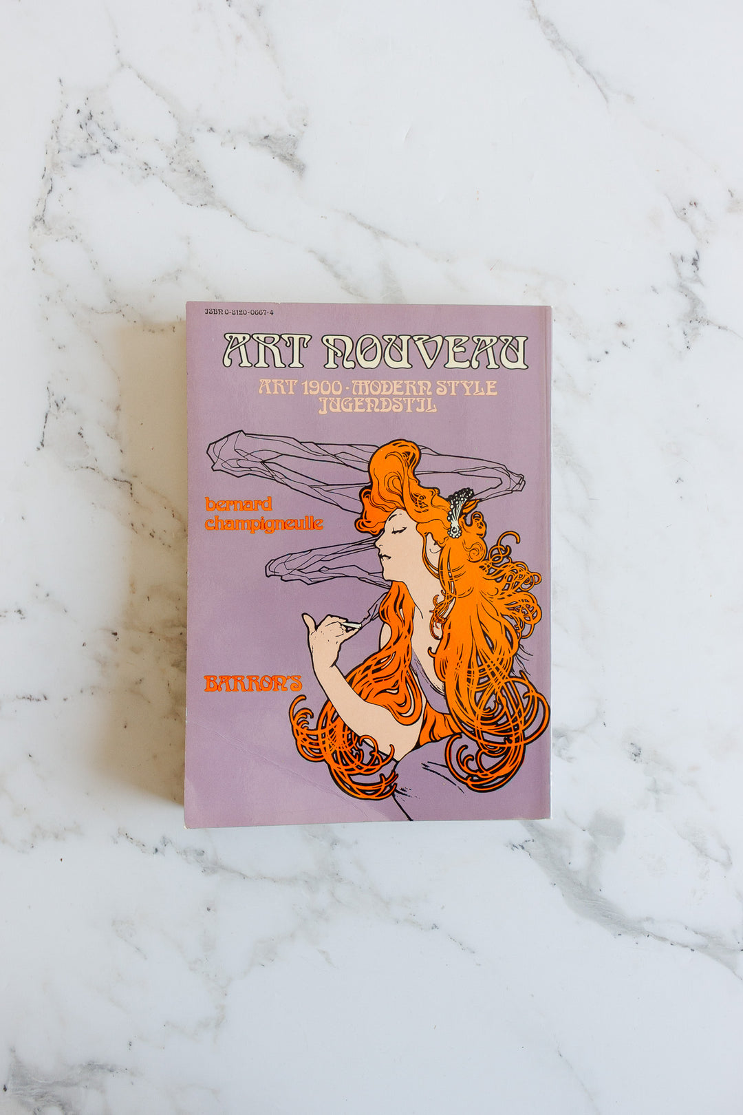 vintage art nouveau book