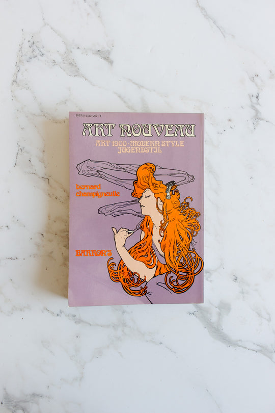 vintage art nouveau book