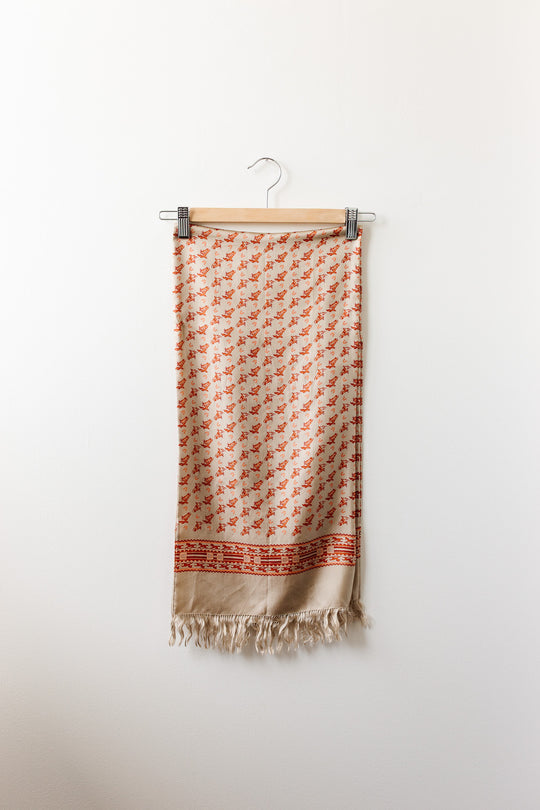 Vintage french equestrian themed scarf iv