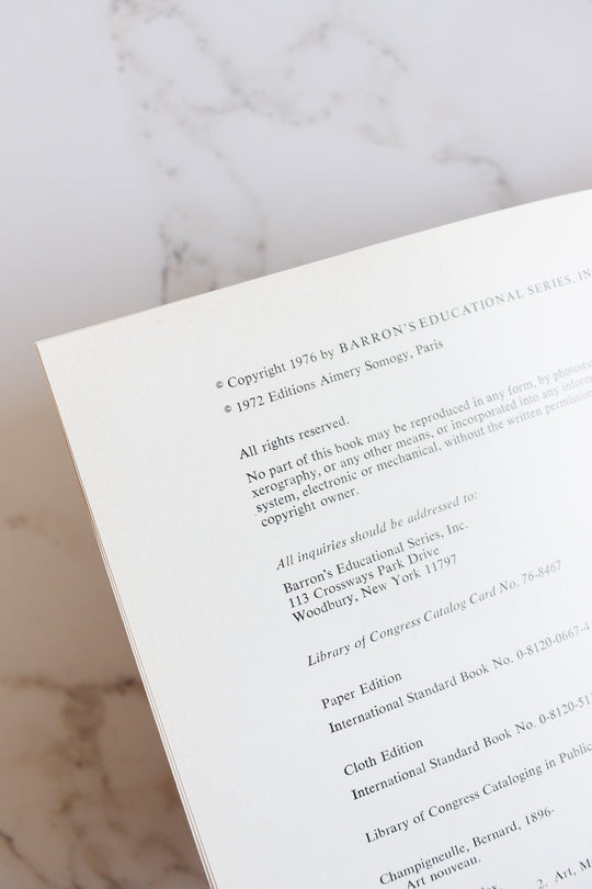 vintage art nouveau book