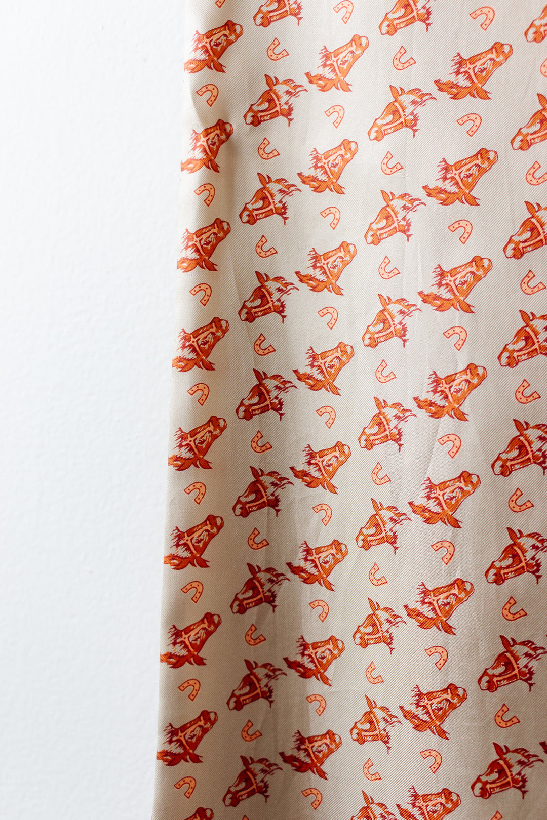 Vintage french equestrian themed scarf iv