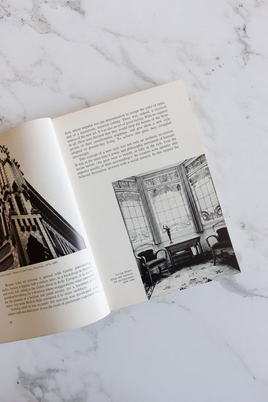 vintage art nouveau book