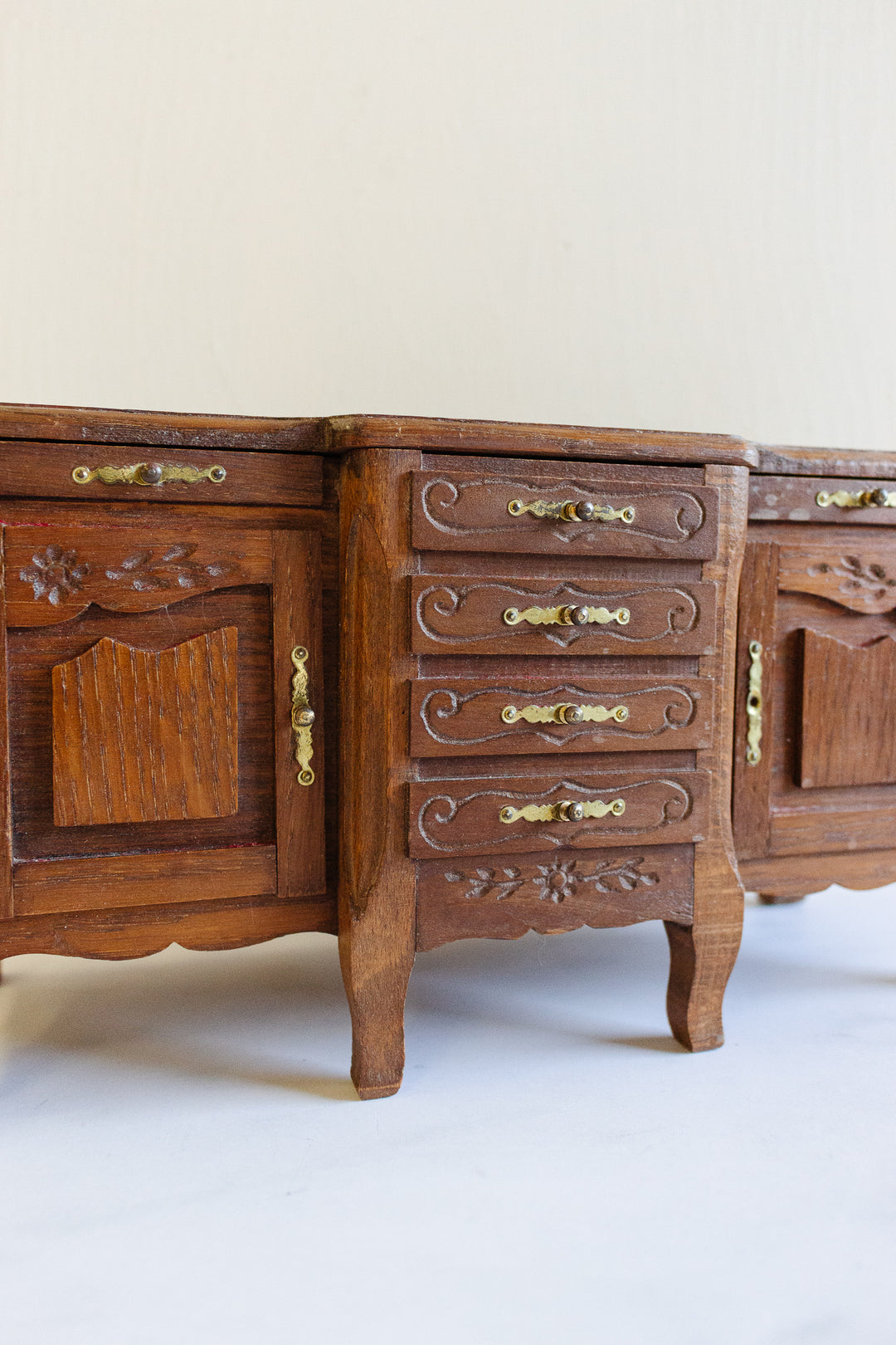 vintage french "petit meuble" Louis XV style jewelry box